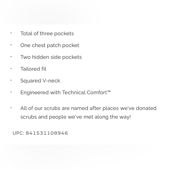 FIGS Chisec Three-Pocket Scrub Top men’s size medium - Picture 3 of 8